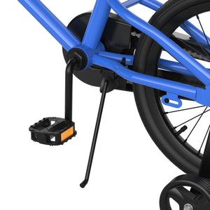 18 Feet Kids Bike with Removable Training Wheels-Blue view 7