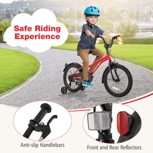 18 Inch Kids Bike Adjustable Bicycle with Reflectors and Bell for 4-8 Years Old view 8