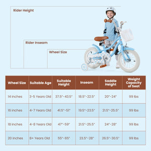 18 Inch Kids Bike with Adjustable Handlebar and Seat for 4-8 Year Old view 4