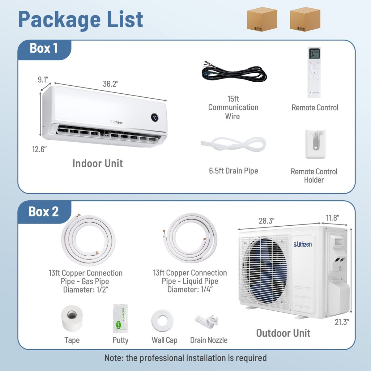 18000 BTU 18.1 SEER2 208/230V Mini Split Air Conditioner Works with Alexa view 2