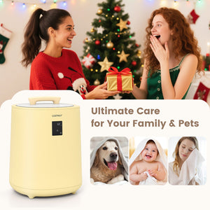 18L Large Towel Warmer with LED Display and Auto Shut off-Yellow view 5