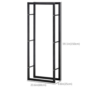 15.7" x 9.8" x 39.4" Firewood Rack Outdoor, Log Holder Fireplace Storage Rack with Handles and 220 lbs. – view 23