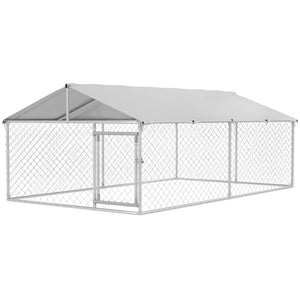13.1' x 7.5' x 4.9' Outdoor Dog Kennel Dog Run with Waterproof
