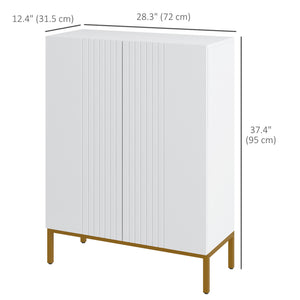 Shoe Storage Cabinet with Adjustable Shelves and Soft-Close Hinges, for 15-20 Pairs of Shoes, Black – view 9