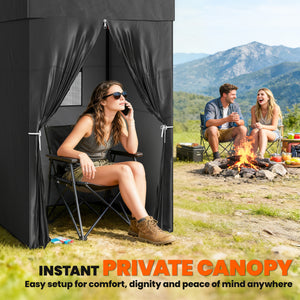 4 x 4 ft Compact Pop Up Canopy Tent, UPF 50+ Changing Room – view 3