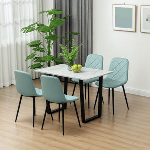 Dining Chairs Set of 4, Upholstered Dining Room Chairs with Steel Legs – view 21