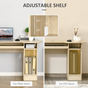 Computer Desk with Storage, Home Office Laptop Table with Shelves and Drawers – view 12