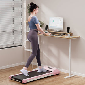 2.25 HP Walking Pad with LED Display and Remote Control-Pink view 3