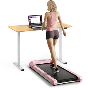 2.25 HP Walking Pad with LED Display and Remote Control-Pink view 4