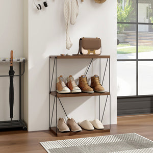 2/3/4/5-Tier Multipurpose Display Rack with Metal Frame-3-Tier view 3