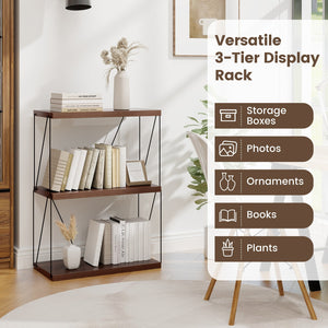 2/3/4/5-Tier Multipurpose Display Rack with Metal Frame-3-Tier view 7