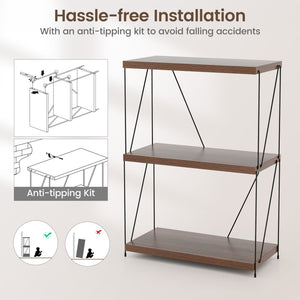 2/3/4/5-Tier Multipurpose Display Rack with Metal Frame-34 inches view 8