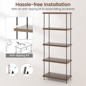 2/3/4/5-Tier Multipurpose Display Rack with Metal Frame-5-Tier view 9