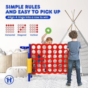 2.5 Feet 4-to-Score Giant Game Set-Blue view 6