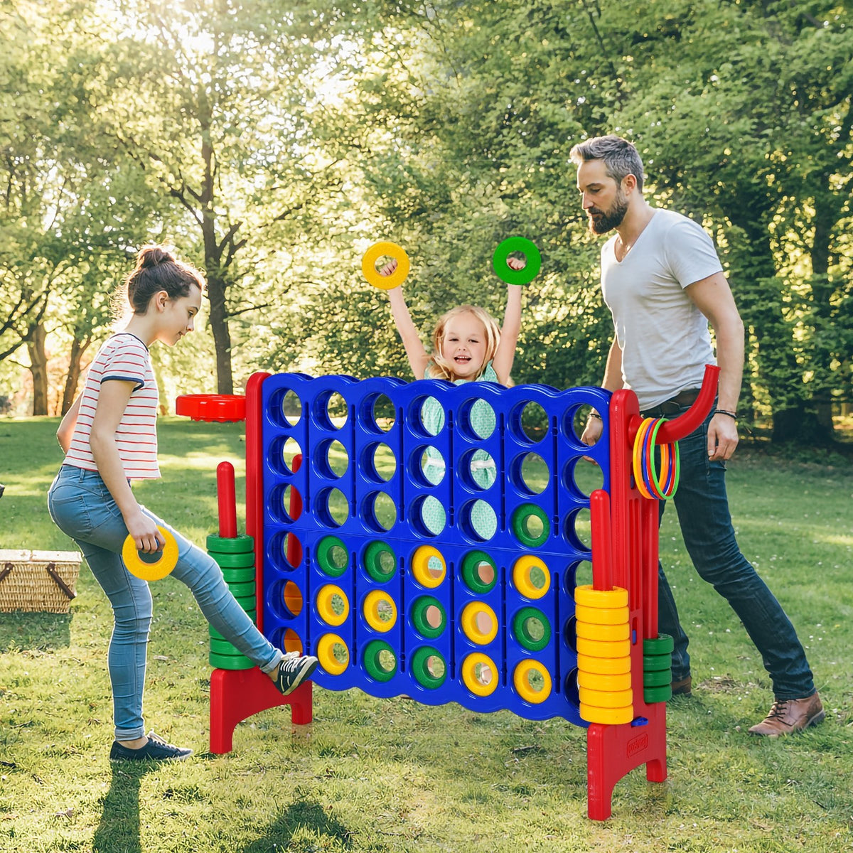 2.5ft 4-to-Score Giant Game Set-Red view 2