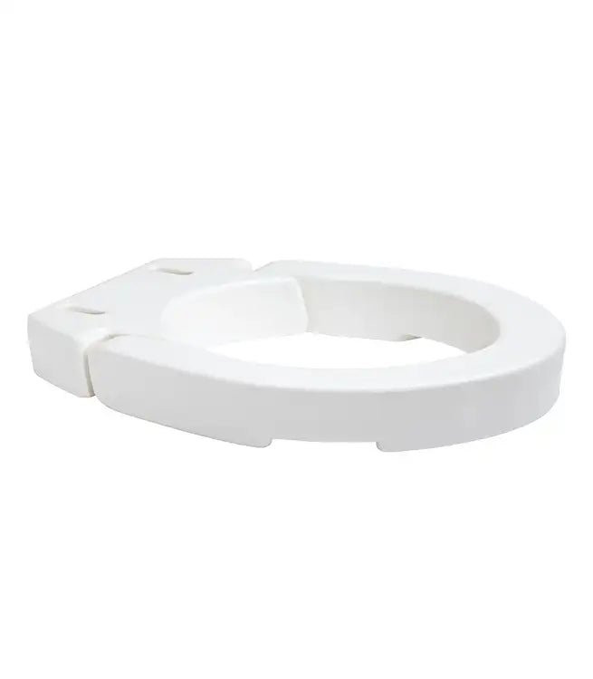 2" Hinged Raised Toilet Seat with Lid, 300 lb Capacity