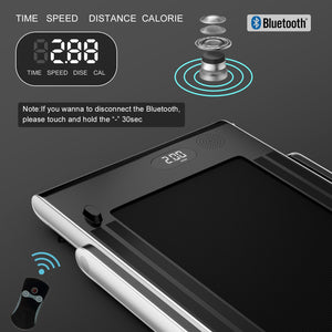 2.25HP 2 in 1 Folding Treadmill with APP Speaker Remote Control-Silver view 6