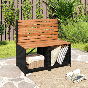 2-in-1 Transforming Picnic Table and Chairs Set with Storage view 2