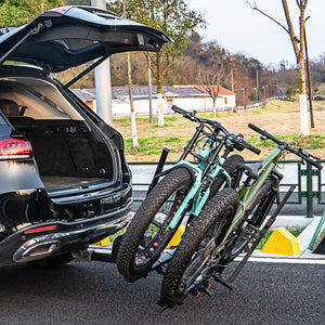 2 Inch Hitch Mount Bike Rack 2-Bike Platform Style Carrier with Tilt-able Design for Easy Trunk Access view 2