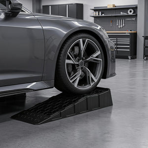 2-Pack 2.5 inches Lift Low Profile Car Ramps 22000 Lbs GVW Capacity-Black view 3
