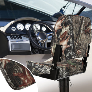 2-Piece Folding Boat Seat Set with Sponge Padding-Camouflage view 3