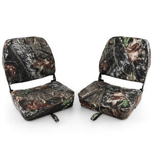 2-Piece Folding Boat Seat Set with Sponge Padding-Camouflage view 4
