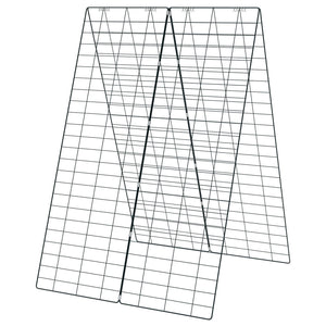2 Pieces Foldable A-Frame Trellis Plant Supports with Twist Ties-Green