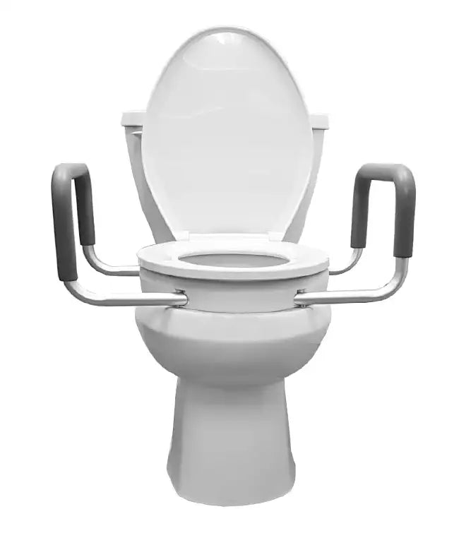 2" Raised Toilet Seat with Removable Padded Arms
