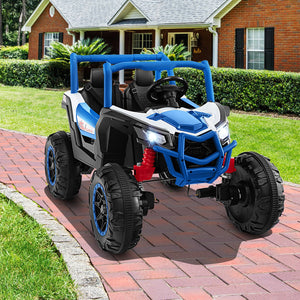 2-Seater Kids Ride on UTV with 2.4G Remote Control for over 3 Years Old Children-Navy view 3