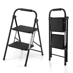 2-Step/3-Step Ladder with Wide Anti-Slip Pedal-2-Step view 6