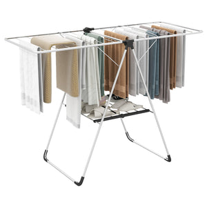 2-Tier Laundry Drying Rack Folding Cloth Rack with Aluminum Frame view 3