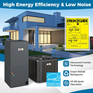 2-3 Ton 18.6-20 SEER2 Ultra-Low Temperature Heat Pump System (Operates down to -20°C) view 2