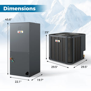 2-3 Ton 18.6-20 SEER2 Ultra-Low Temperature Heat Pump System (Operates down to -20°C) view 7
