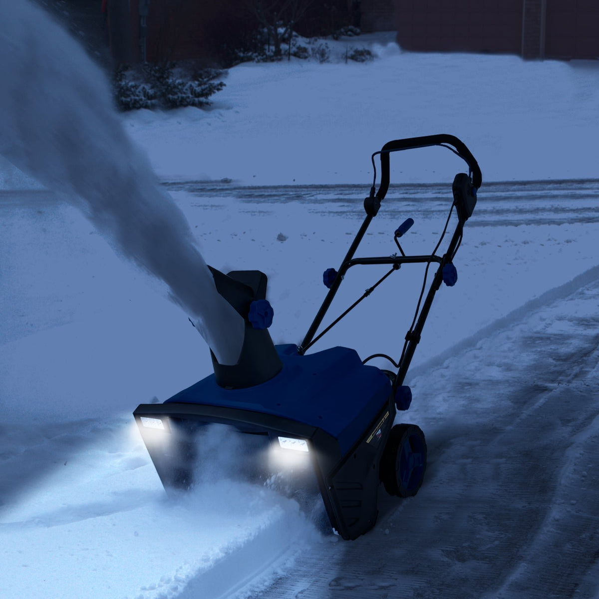 20 Inch 120V 15Amp Electric Snow Thrower, with 180° Rotatable Chute-Blue view 2