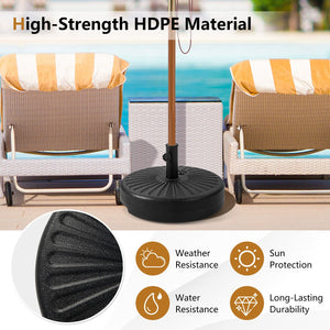 20 Inch Fillable Heavy-Duty Round Umbrella Base Stand view 9