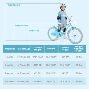 20 Inch Kids Bike with Dual Brakes and Adjustable Seat view 4