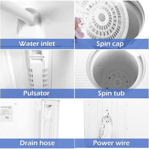 20 lbs Compact Twin Tub Washing Machine for Home view 6