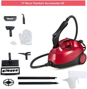 2000W Heavy Duty Multi-purpose Steam Cleaner Mop with Detachable Handheld Unit-Red view 2