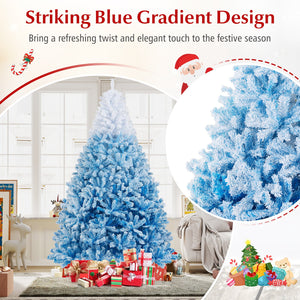 2025 New Artificial Christmas Tree with 456 Branch Tips and Folding Metal Stand-8FT view 8