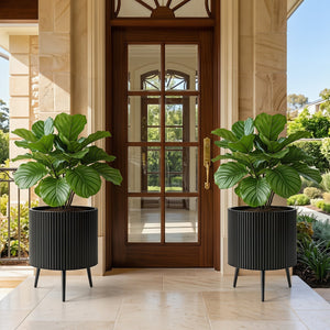 20 Inch Plant Pot with Stand and Tapered Legs for Garden view 3