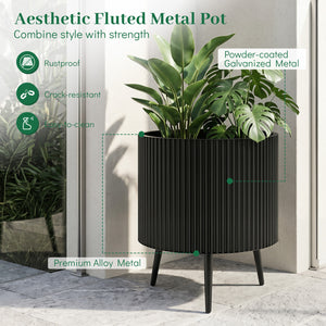 20 Inch Plant Pot with Stand and Tapered Legs for Garden view 8