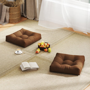 21 Inch x 21 Inch Patio Chair Seat Cushion Pads for Indoor and Outdoor-Coffee view 6