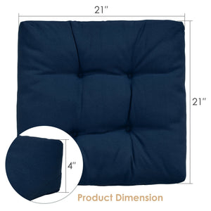 21 Inch x 21 Inch Patio Chair Seat Cushion Pads for Indoor and Outdoor-Navy view 4