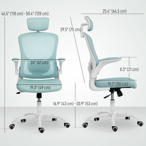 Ergonomic Office Chair, Mesh Desk Chair with Adjustable Headrest, Lumbar Support and Height – view 23