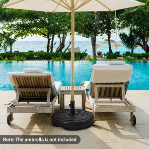 22 Inch Fillable Heavy-Duty Round Patio Umbrella Base Stand view 3