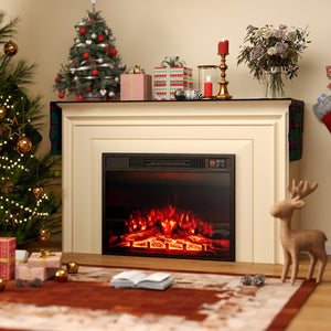 23 Inch Electric Fireplace Insert Fireplace Heater with Adjustable Flame Color view 2