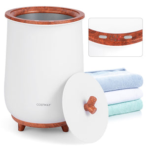 23L Large Luxury Bucket-Style Towel Warmer with Fragrant Disc Holder-Coffee view 4