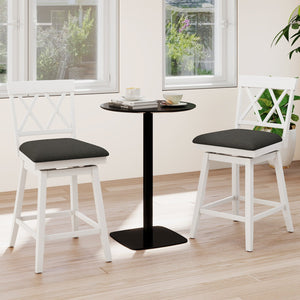 24 Inch Counter Height Barstools with Backrest and Upholstered Seat Cushion for Kitchen Dining Room-24 Inch view 3