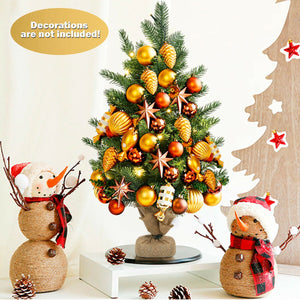 24 Inch Tabletop Fir Artificial Christmas Tree with LED Lights view 8