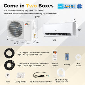 Airtural Series 24000 BTU 21 SEER2 Mini Split Heat Pump Energy Star Certified WiFi Enabled view 4